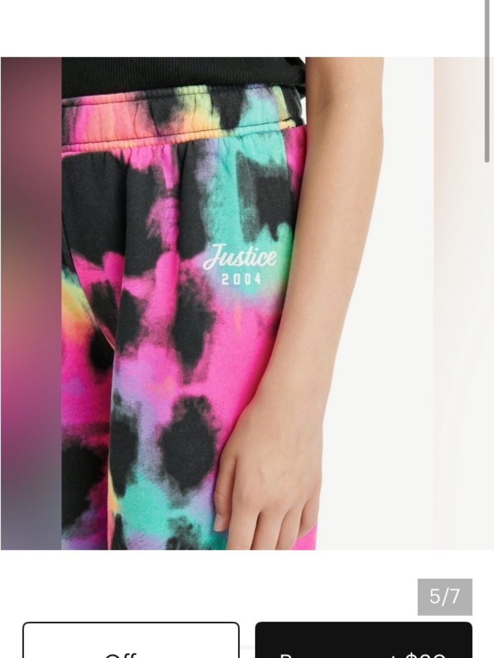 ‘Justice’ Adorable Fleece Wide
Leg Pants Multicolor Elastic Waist Sz Sm (7/8) - Picture 4 of 8